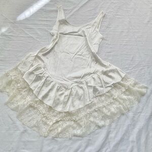 Vintage y2k White Lace Dress